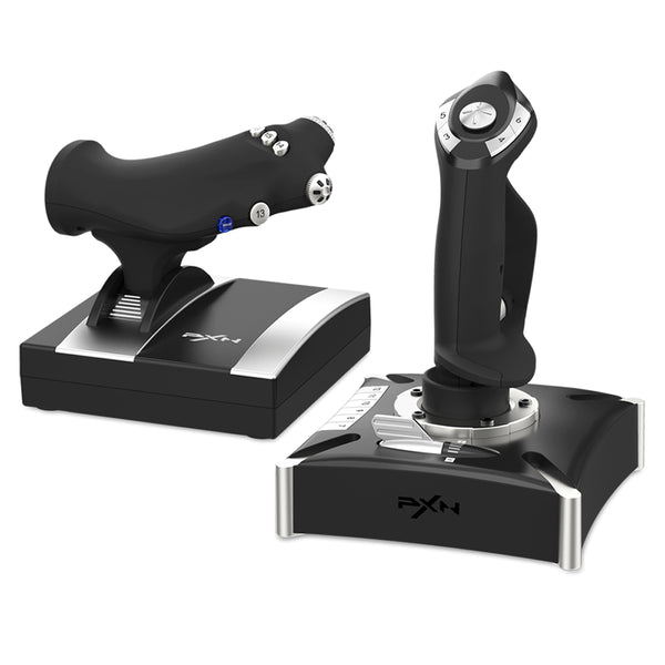 Controle Gamer Flight Stick Joystick PXN-2119PRO Acelerador Simulador de Voo Ergonômico
