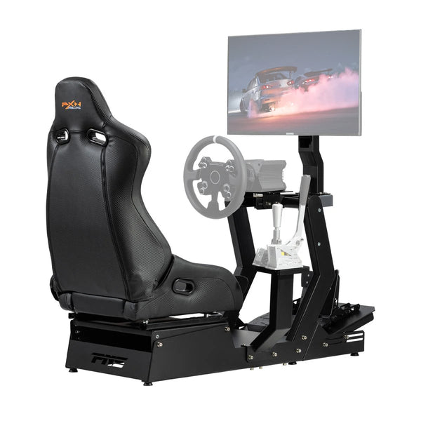 Cockpit Gamer Premium PXN CP02 para Simulação de Corrida com Banco Ergonômico