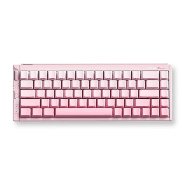 Teclado Gamer MCHOSE Ace 68 Turbo Rosa Light Hall Effect 65% Light Bar Dinâmico
