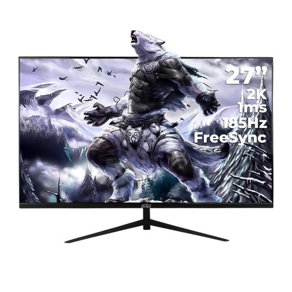 Monitor Gamer Curvo 27” Aitek Painel VA 180Hz 1ms HDMI DisplayPort G-Sync com Áudio Embutido - DELTA-M2722AC