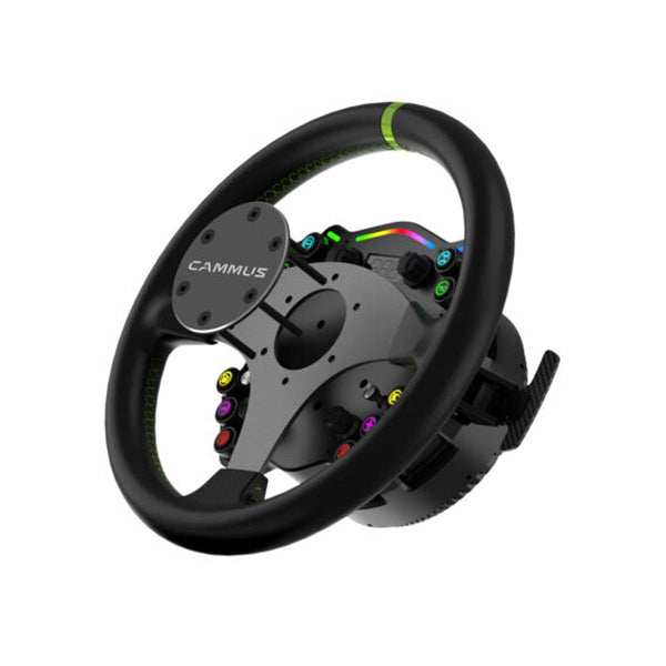 Volante Gamer Premium C12 Direct Drive Toque 12Nm Cammus para Simuladores Feedback Realista - CM-C12-CM-CS5