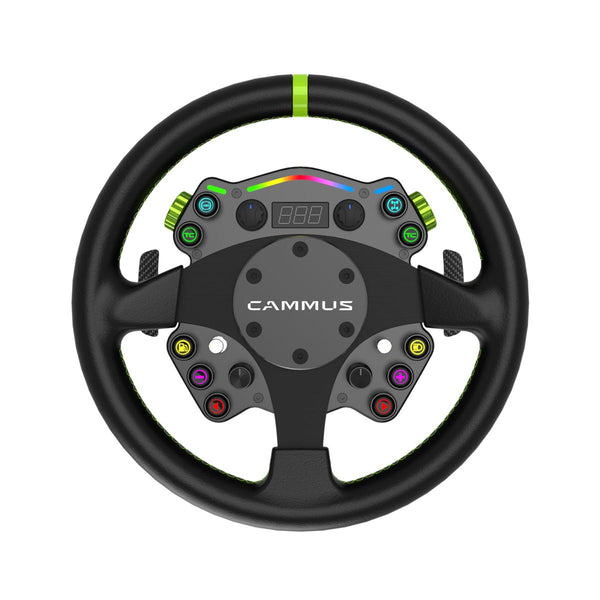 Volante Gamer Premium C12 Direct Drive Toque 12Nm Cammus para Simuladores Feedback Realista - CM-C12-CM-CS5