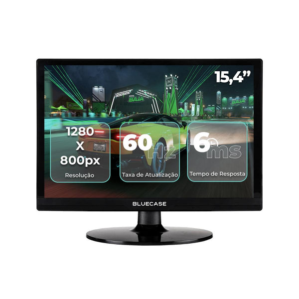 Monitor Compacto 15,4 Pol Bluecase 1280x800 60Hz Bivolt Produtividade Home Office - BM154X1HVW