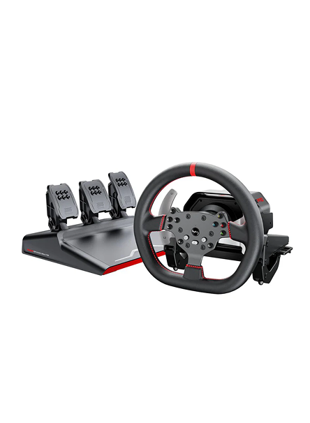 Kit Simulador de Corrida PXN V10Pro Base Servo Direct Drive 3,2Nm + Volante C Paddle Shift + Pedais Acelerador, Freio e Embreagem Hall Effect