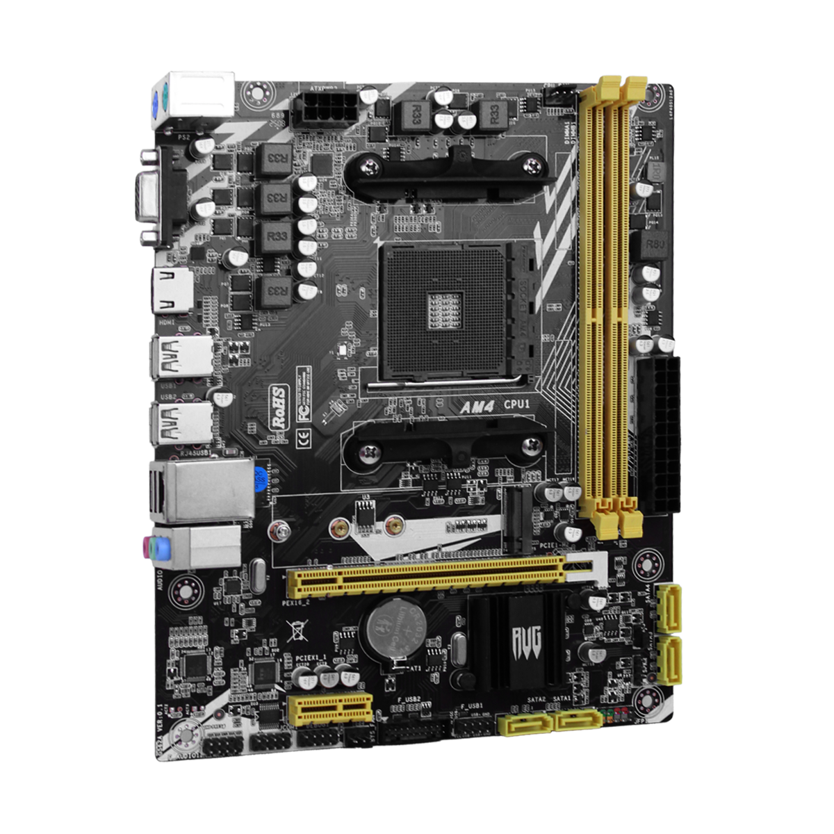 Placa Mãe AMD A520 AM4 Ryzen DDR4 Revenger HDMI M.2 USB 3.0 Micro-ATX - KP-A520