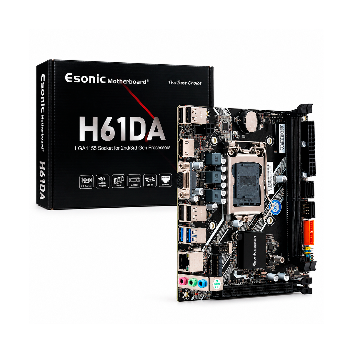 Placa Mãe Intel H61 LGA1155 DDR3 HDMI USB 3.0 Kozz para Upgrade e Desempenho no Dia a Dia - H61DA