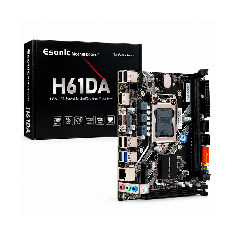Placa Mãe Intel H61 LGA1155 DDR3 HDMI USB 3.0 Kozz para Upgrade e Desempenho no Dia a Dia - H61DA