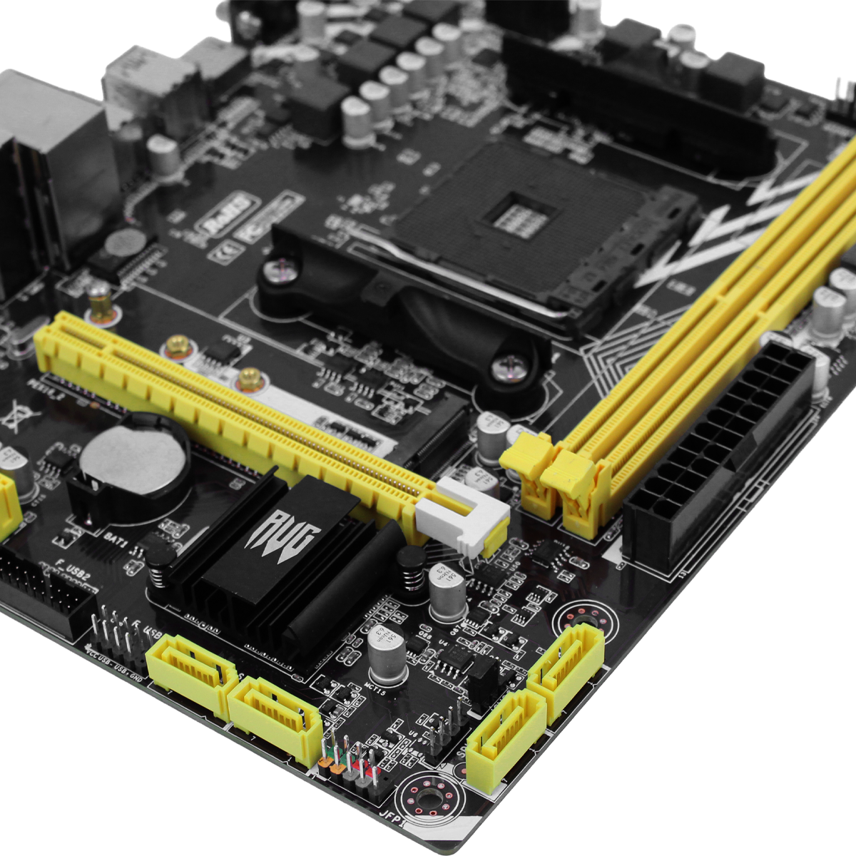 Placa Mãe AMD A320 AM4 Revenger Micro-ATX DDR4 32GB NVMe SATA 6Gb/s - KP-A320
