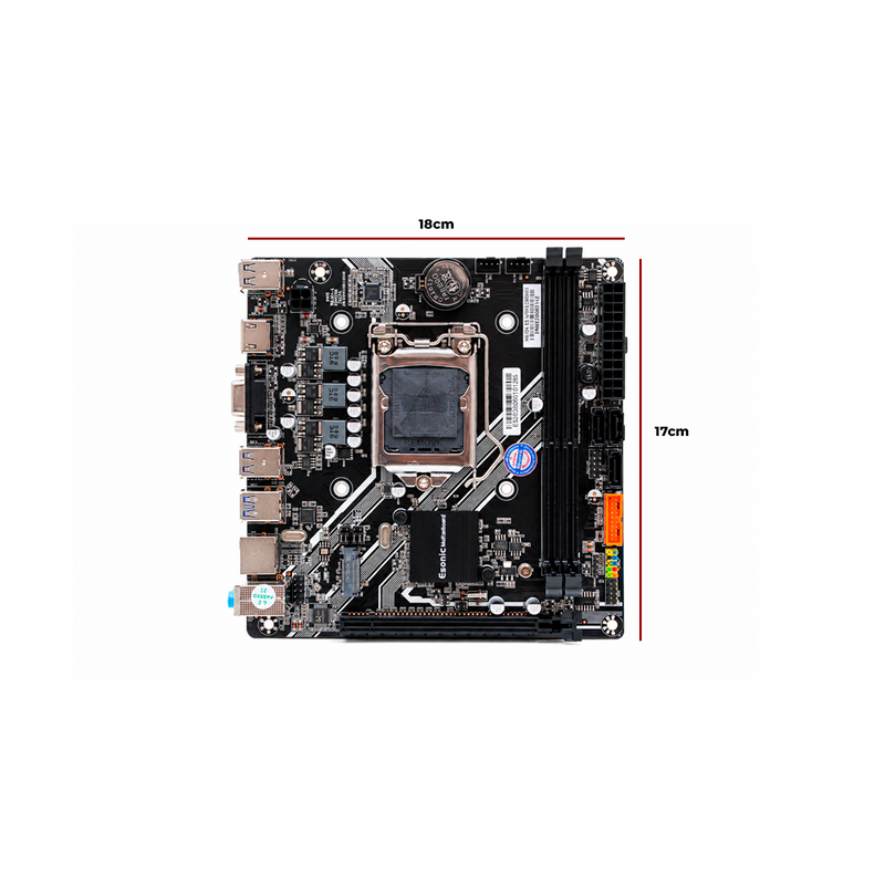 Placa Mãe Intel H61 LGA1155 DDR3 HDMI USB 3.0 Kozz para Upgrade e Desempenho no Dia a Dia - H61DA