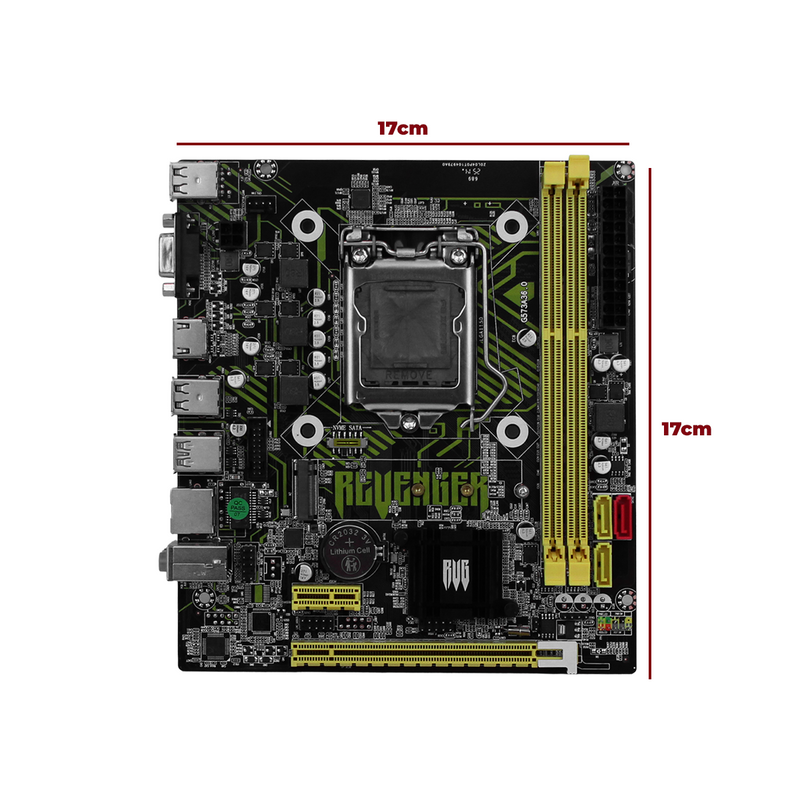 Placa Mãe LGA1150 Chipset LAN 100 Intel H81 Knup 16GB USB 3.0 - KP-H81