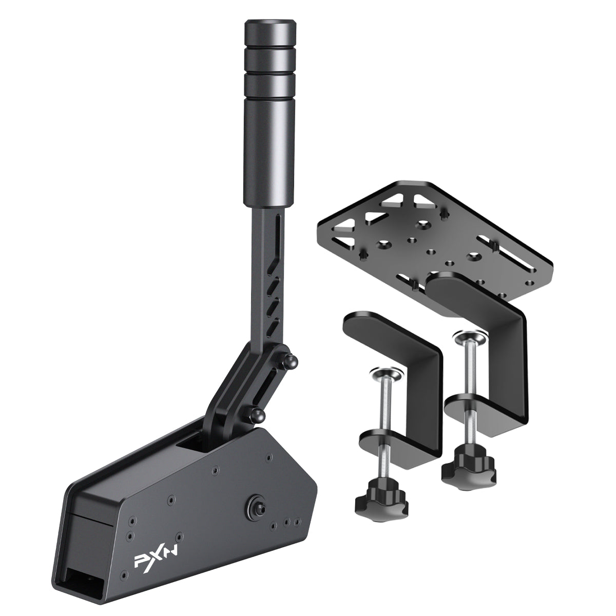 Kit Freio de Mão Handbrake Gamer + Suporte Simulador Racing PC