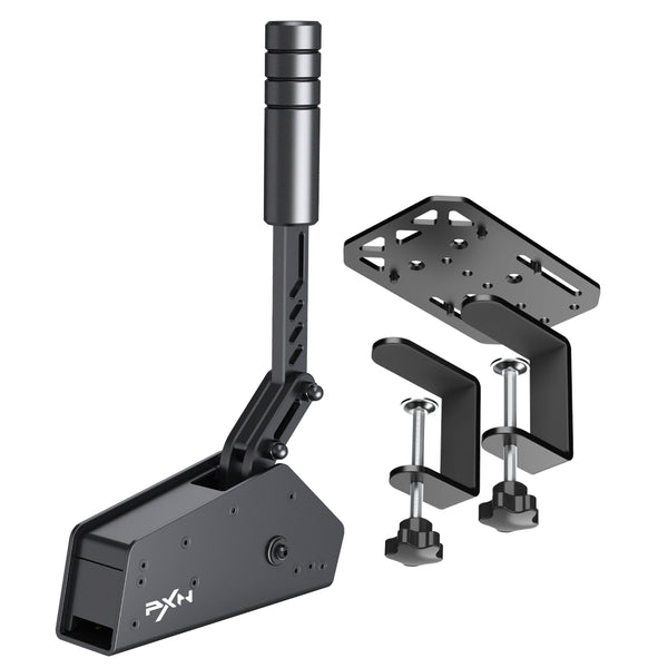 Kit Freio de Mão Handbrake Gamer + Suporte Simulador Racing PC