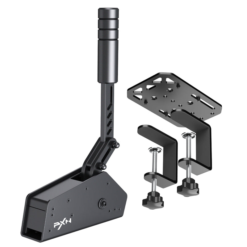 Kit Freio de Mão Handbrake Gamer + Suporte Simulador Racing PC