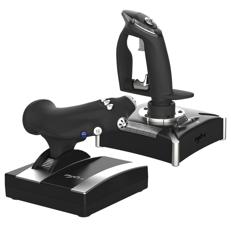 Controle Gamer Flight Stick Joystick PXN-2119PRO Acelerador Simulador de Voo Ergonômico