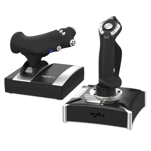 Controle Gamer Flight Stick Joystick PXN-2119PRO Acelerador Simulador de Voo Ergonômico