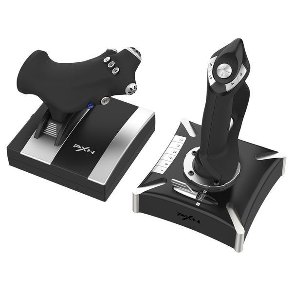 Controle Gamer Flight Stick Joystick PXN-2119PRO Acelerador Simulador de Voo Ergonômico