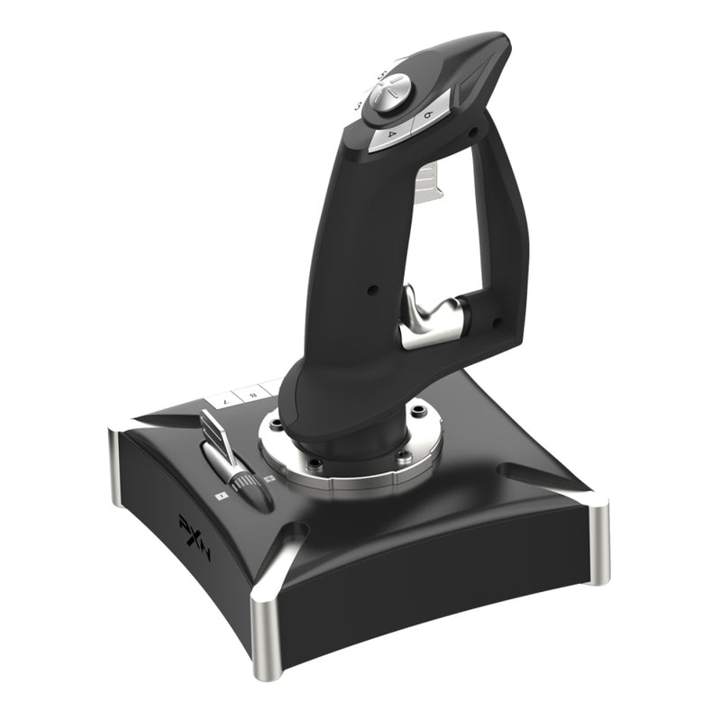 Controle Gamer Flight Stick Joystick PXN-2119PRO Acelerador Simulador de Voo Ergonômico