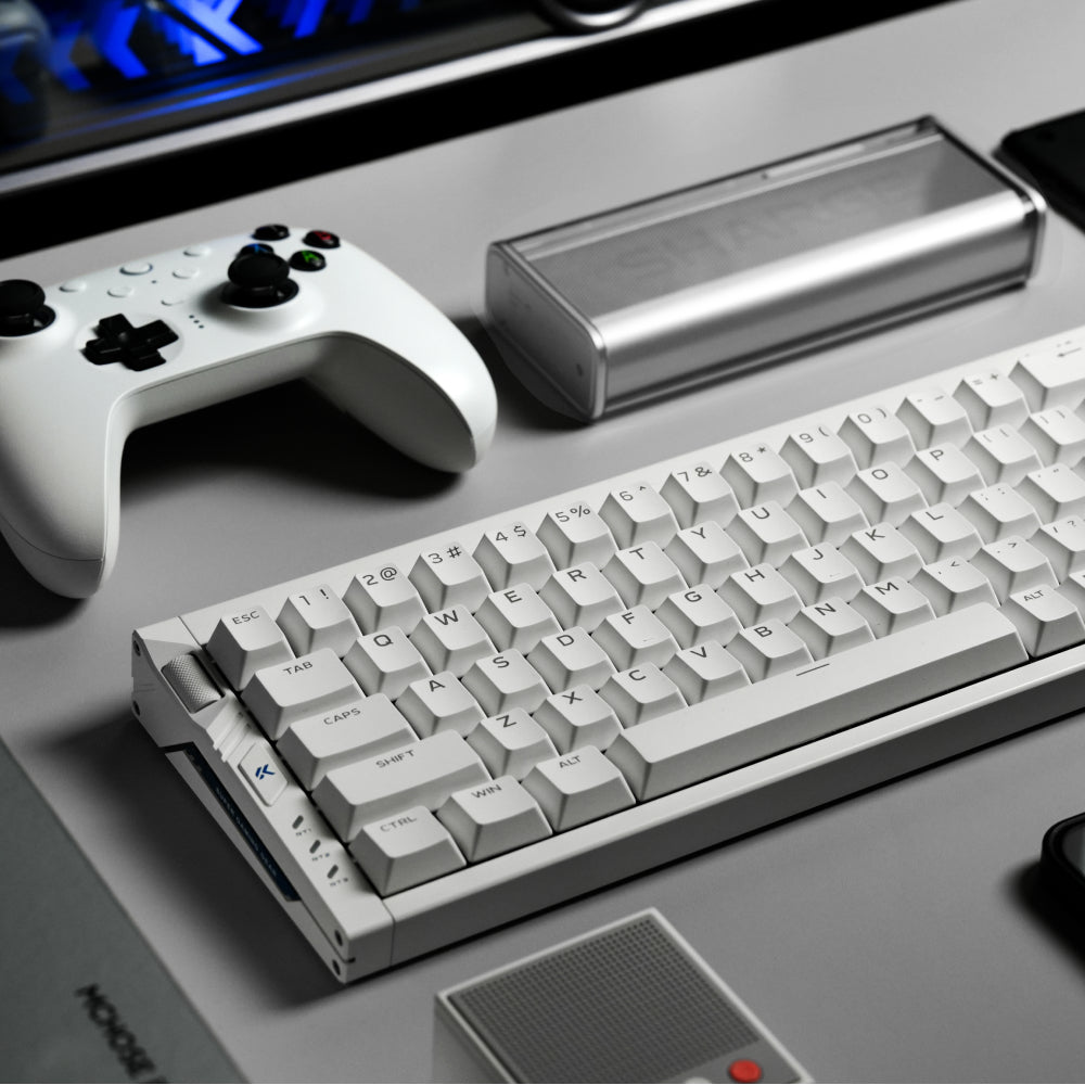 Teclado Gamer MCHOSE Ace 68 Turbo Branco Hall Effect 65% Light Bar Dinâmico — slide 7