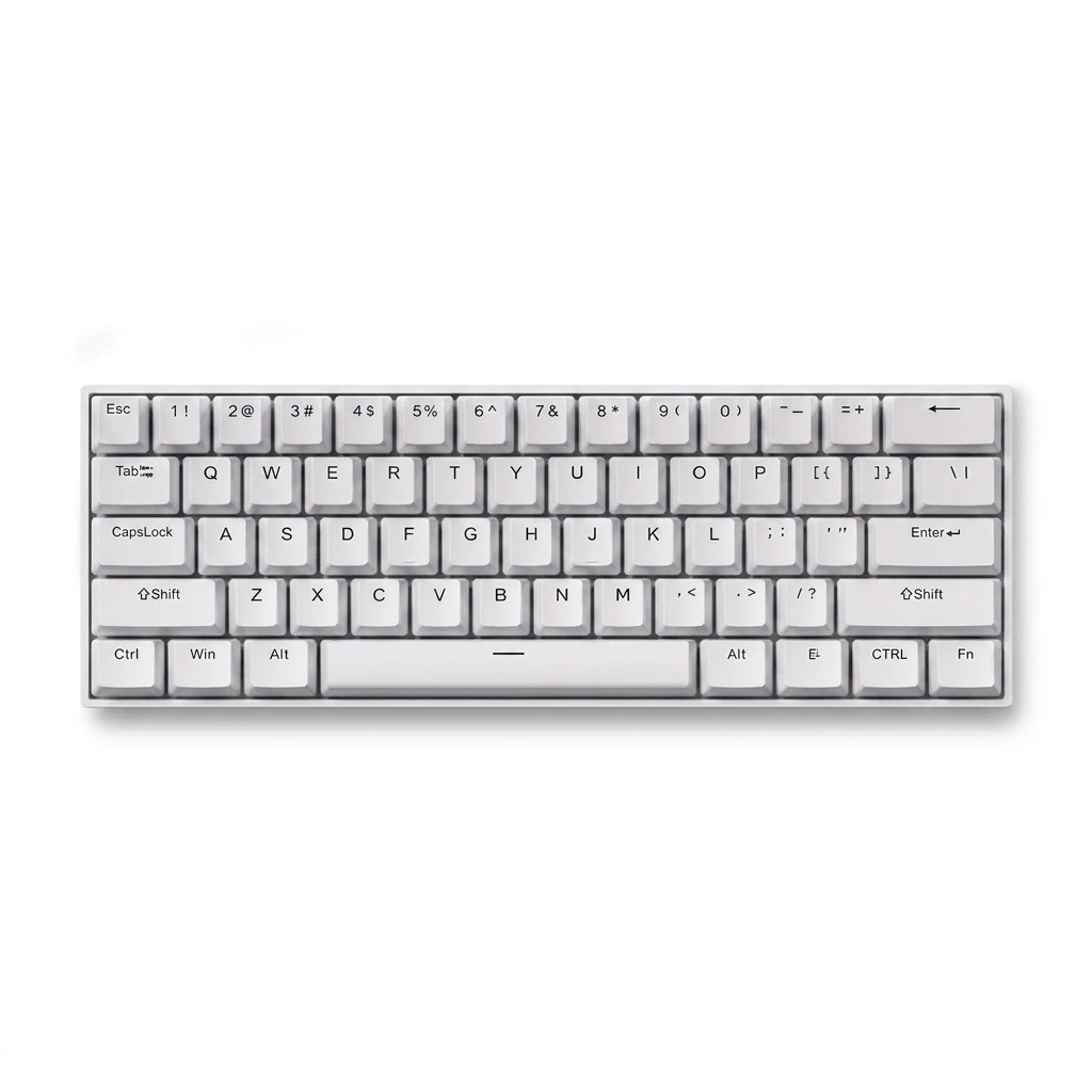 Teclado Gamer MCHOSE Ace 60 Pro Branco Hall Effect Switch Black Uranus Iluminação RGB