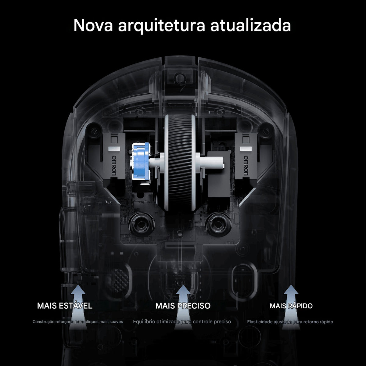 Mouse Gamer MCHOSE A7V2 Ultra Black Precisão 42K DPI e Velocidade 8K — slide 5