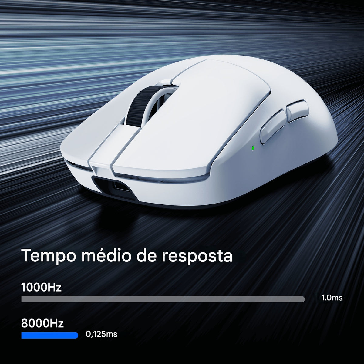 Mouse Gamer MCHOSE A7V2 Ultra Branco 59g Sensor PAW3950 — slide 6
