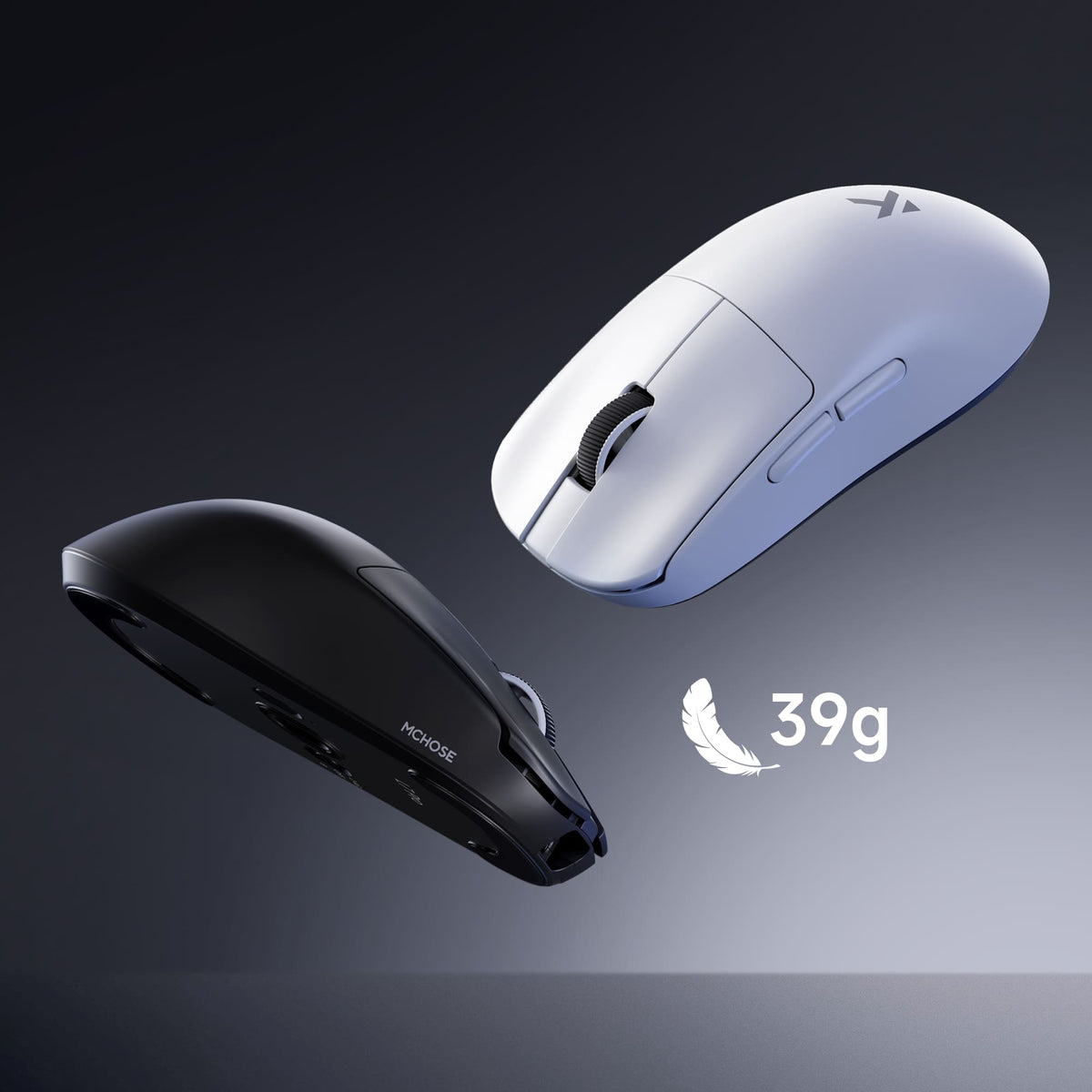 Mouse Gamer MCHOSE L7 Pro Branco Sensor PAW3395 26000 DPI Tri-mode — slide 5