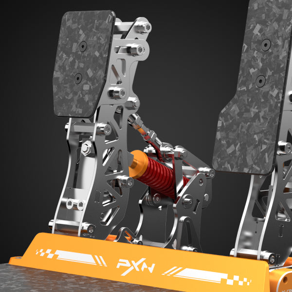 Pedal Freio e Acelerador Gamer Vector X PXN Sim Racing com Duplo Sensor Resolução 24 Bits - PXN-PDLP-BT — slide 1
