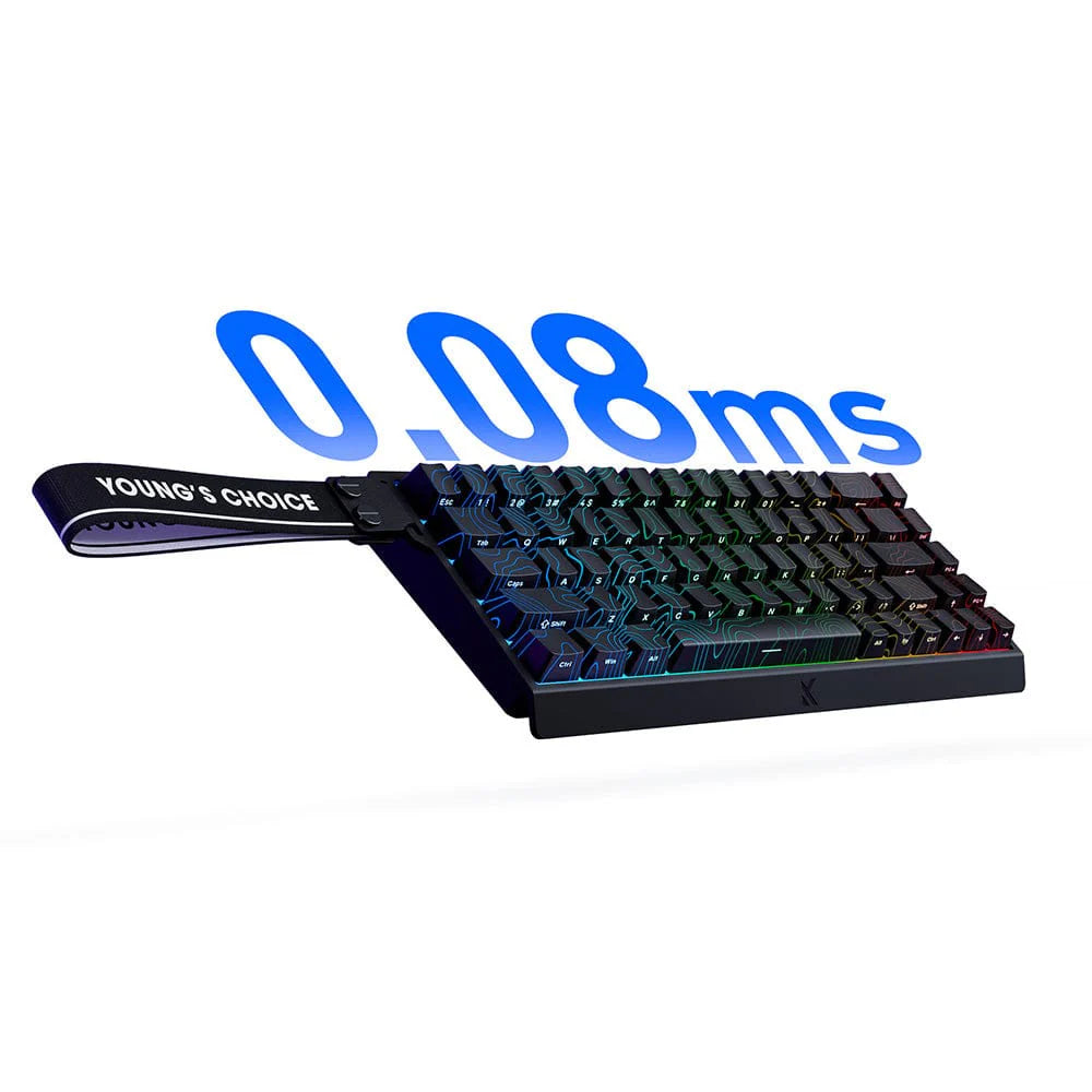 Latência ultrabaixa de 0,08 ms para jogos competitivos.