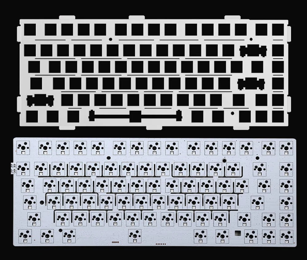Teclado Mecânico MCHOSE G75 Pro Branco e Azul 75% Triple Mode RGB — slide 5