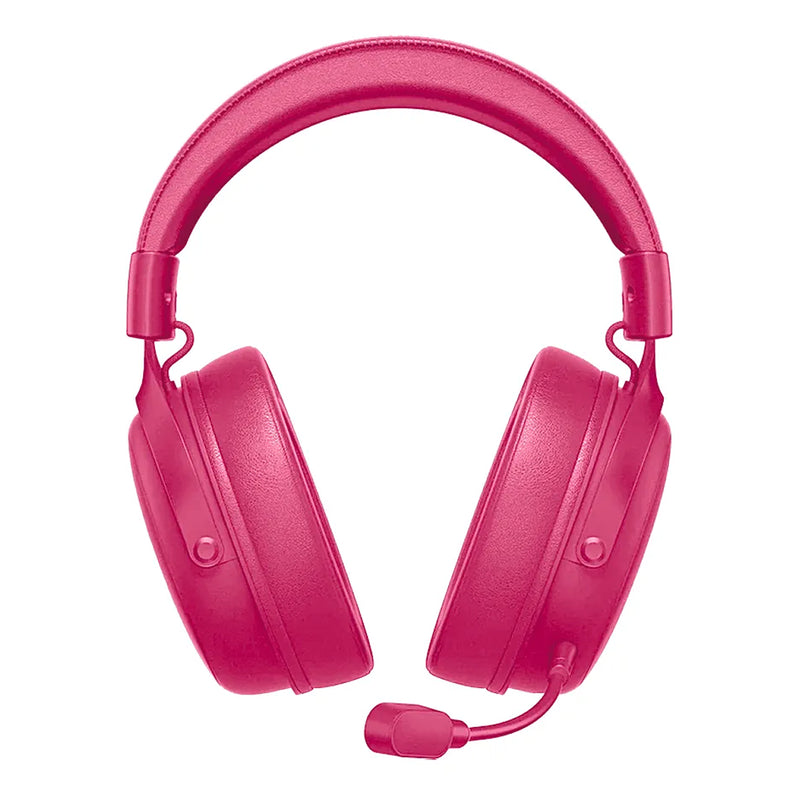 Headset V9 Pro MCHOSE Gamer Rose Red Sem Fio 7.1 Surround 250h BT 2.4G Microfone IA