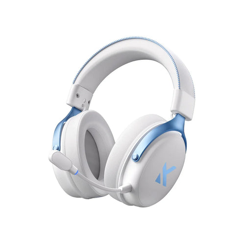 Headset V9 Pro MCHOSE Gamer Sky White Sem Fio 7.1 Surround 250h BT 2.4G Microfone IA