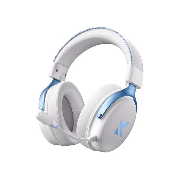 Headset V9 Pro MCHOSE Gamer Sky White Sem Fio 7.1 Surround 250h BT 2.4G Microfone IA