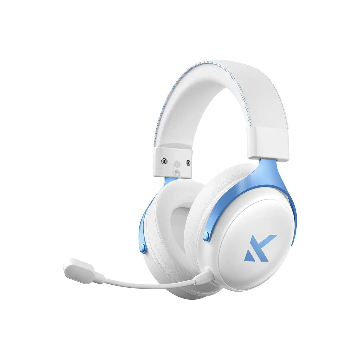 Headset V9 Pro MCHOSE Gamer Sky White Sem Fio 7.1 Surround 250h BT 2.4G Microfone IA