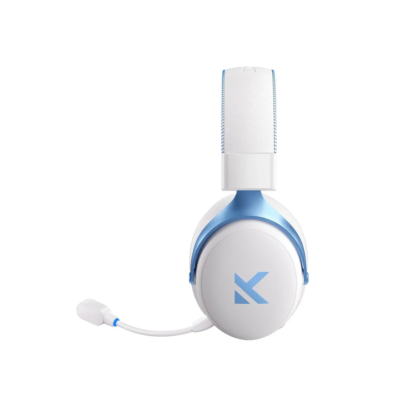 Headset V9 Pro MCHOSE Gamer Sky White Sem Fio 7.1 Surround 250h BT 2.4G Microfone IA