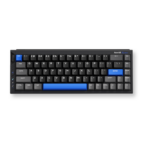 Teclado Gamer MCHOSE Ace 68 Turbo Preto Hall Effect 65% Light Bar Dinâmico