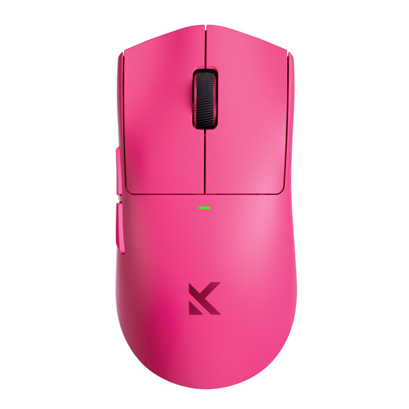 Mouse Gamer MCHOSE K7 Ultra Rosa 59g Sensor PAW3950 Dock Magnética