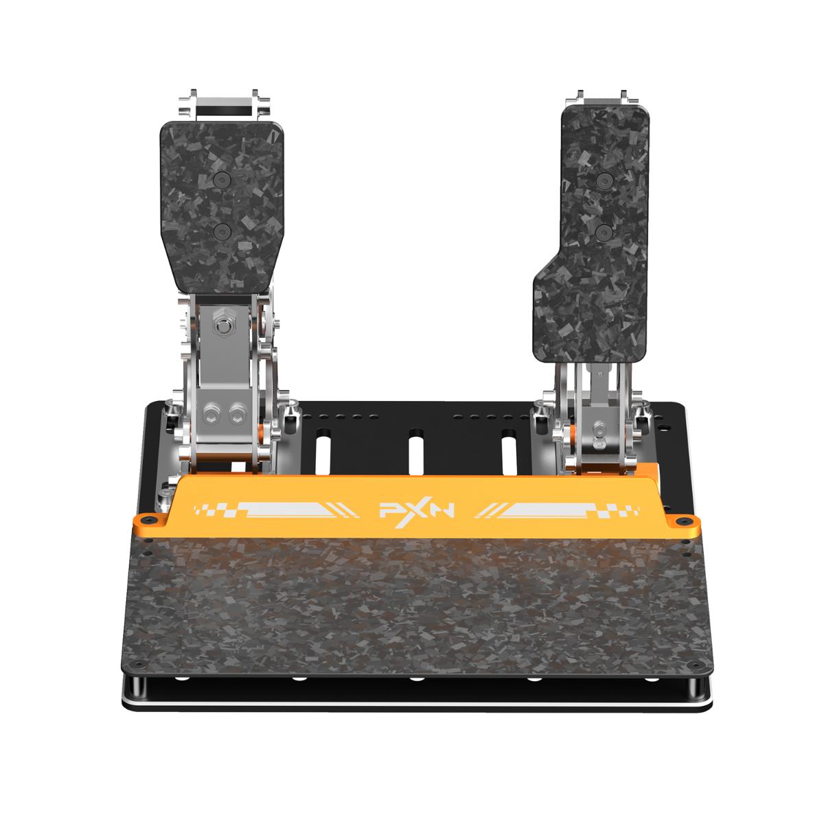 Pedal Freio e Acelerador Gamer Vector X PXN Sim Racing com Duplo Sensor Resolução 24 Bits - PXN-PDLP-BT