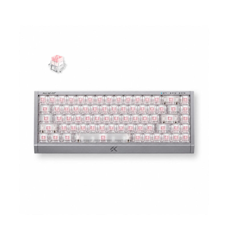 Teclado Hall Effect MCHOSE Ace68 GT com Atuação Ajustável Iluminação ARGB