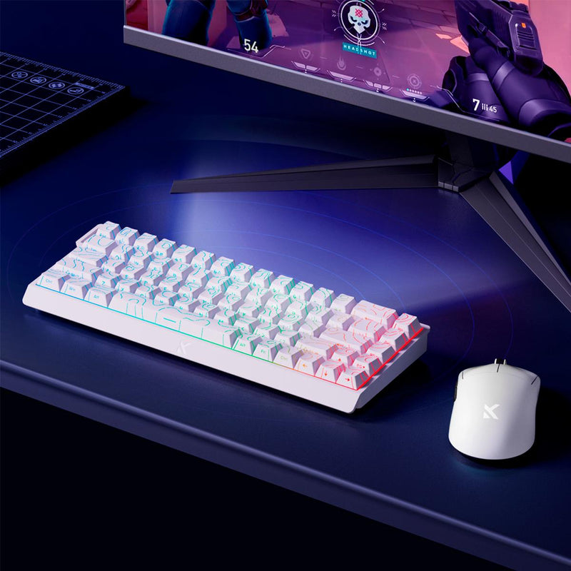 Kit Teclado MCHOSE Ace 68 RGB 128K + Mouse A7V2 Ultra 59g