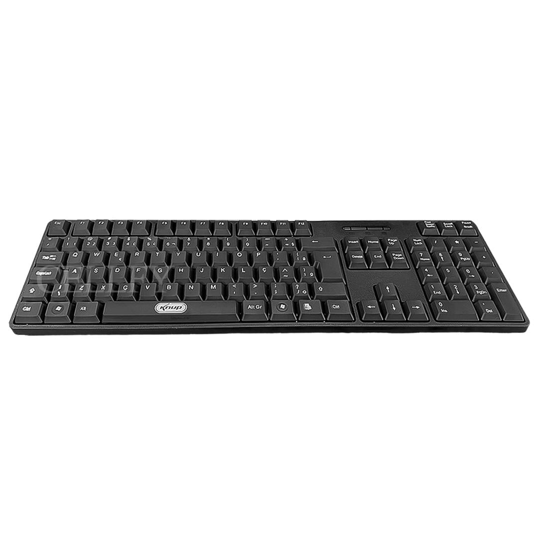 Teclado USB ABNT2 Silencioso Com Fio Knup Plug And Play Para PC E Notebook - KP-2044