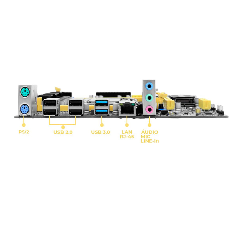 Placa Mãe LGA2011 V3/V4 DDR4 Revenger com Processador Xeon E5-2660V3 10 PCI-e M.2 Gigabit - G-X99C-60