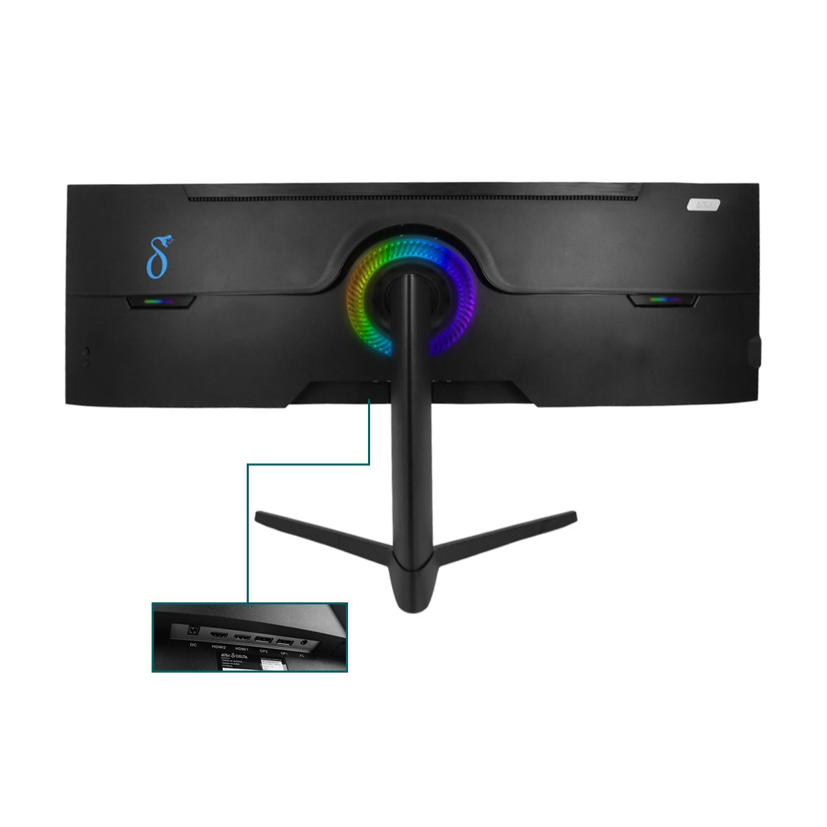 Monitor Gamer Curvo 49'' Aitek UltraWide 165Hz 1ms LED 5120x1440 HDMI - DELTA-M4922AUCPRO