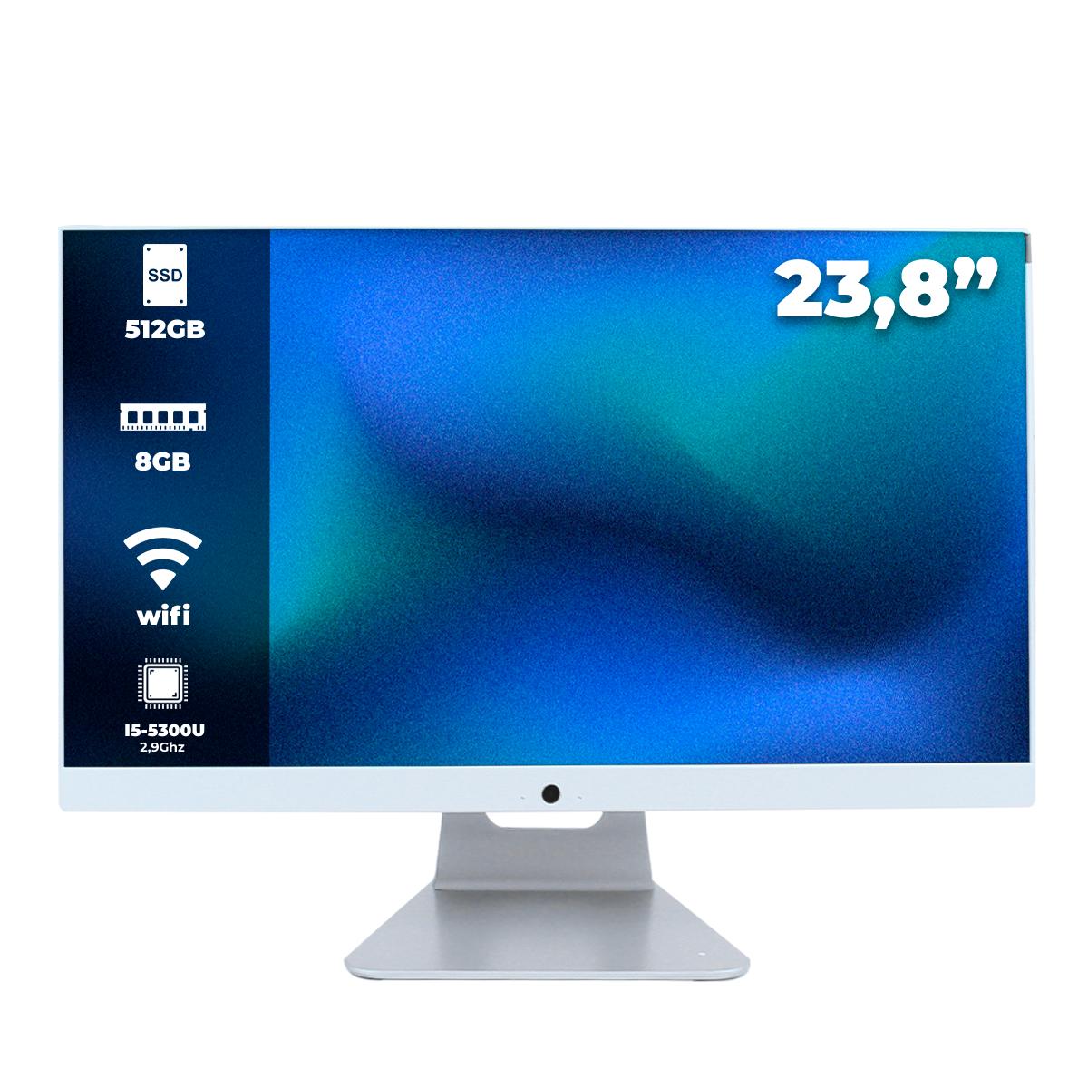 Computador Completo All In One Grasep Maximus I5 5300U 2.9Ghz Tela 23,8'' 8GB SSD 510GB - D-AI05
