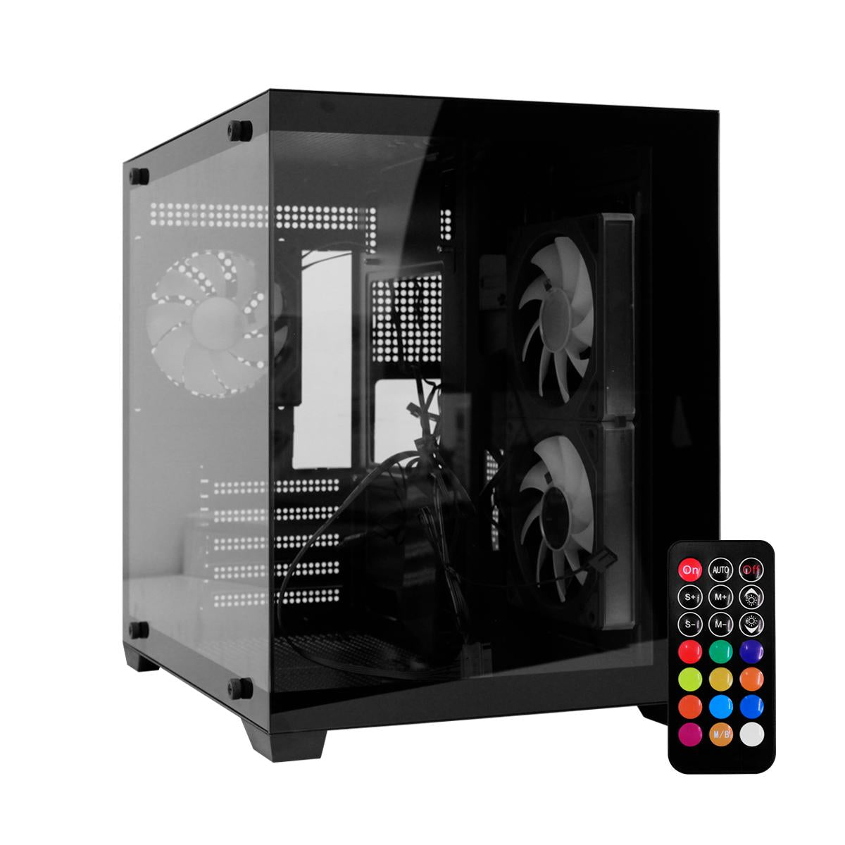 Gabinete Gamer Aitek Premium com Lateral de Vidro Temperado e USB 3.0 Eleve seu Setup RGB - AGP-M33160CP