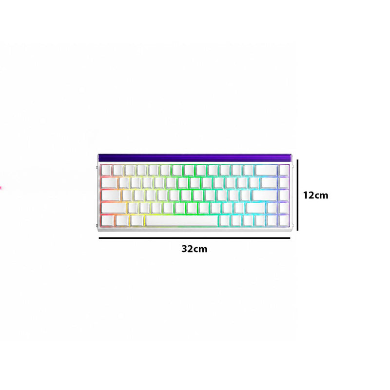 Teclado Gaming Magnético 65% AULA Hero68 HE Hot-Swap RGB South-Facing 8000Hz