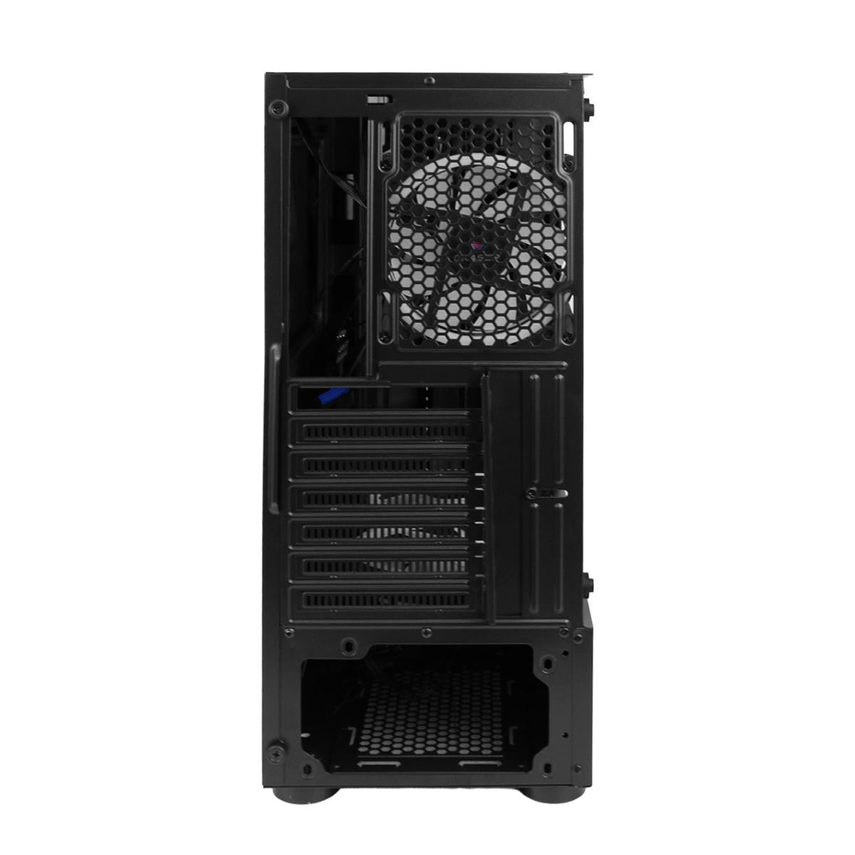 Gabinete Gamer RGB Vidro Temperado 3 Fans 120mm Grasep HUB Controladora Suporta ATX/M-ATX - D-ATX16