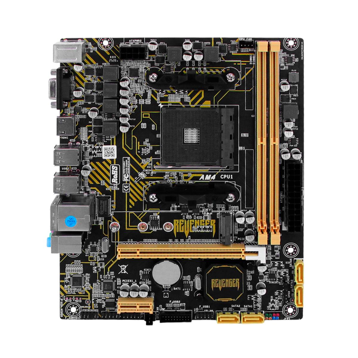 Placa Mãe Micro-ATX Chipset B550 DDR4 AM4 Revenger M.2 NVMe e USB 3.0 Velocidade e Eficiência - G-B550
