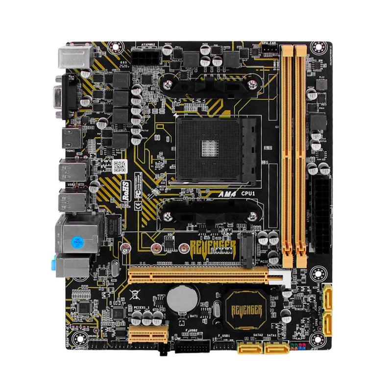 Placa Mãe Micro-ATX Chipset B550 DDR4 AM4 Revenger M.2 NVMe e USB 3.0 Velocidade e Eficiência - G-B550