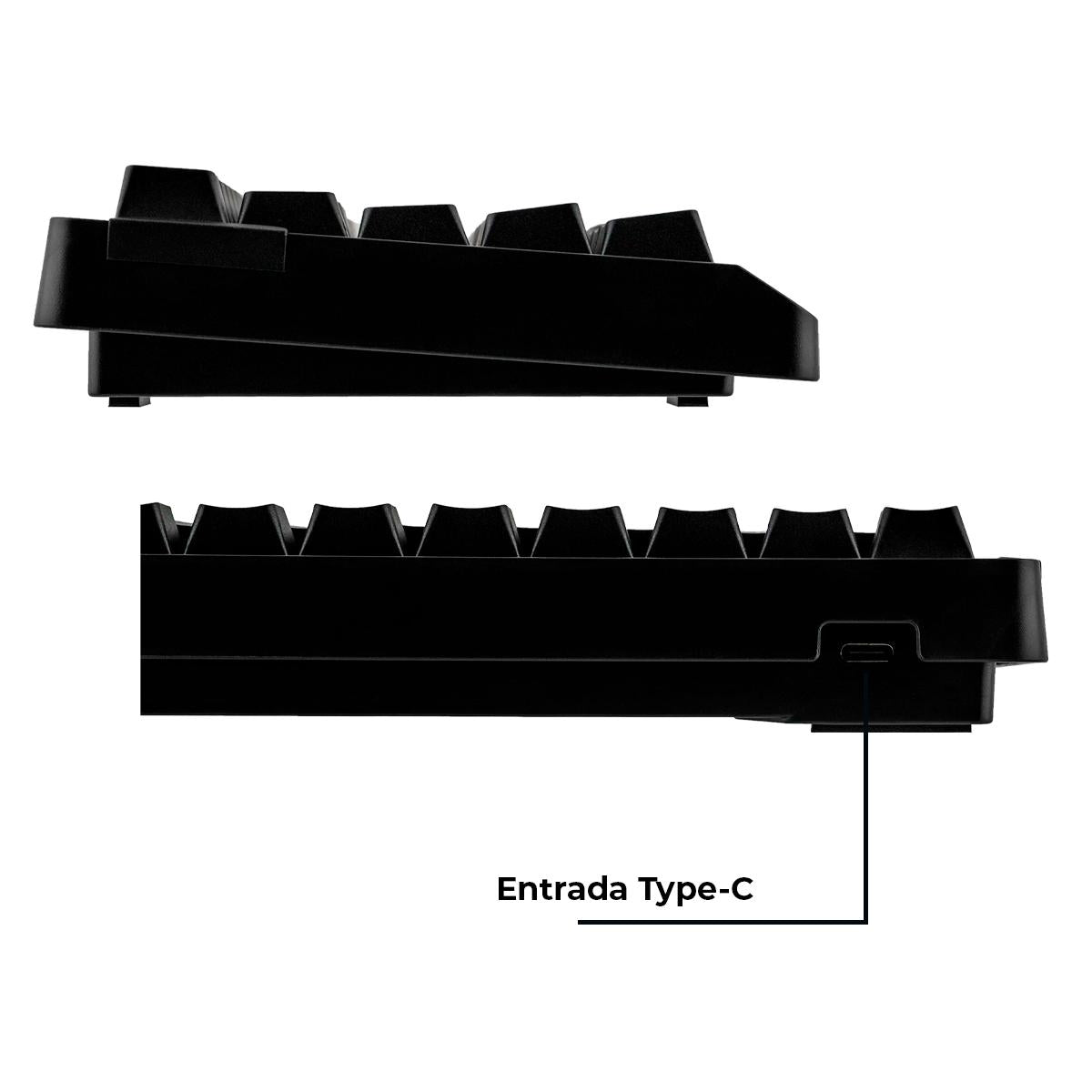 Teclado Gamer EPOMAKER HE68 Lite 65% Hall Effect Switch Magnético RGB Actuation 0,01mm