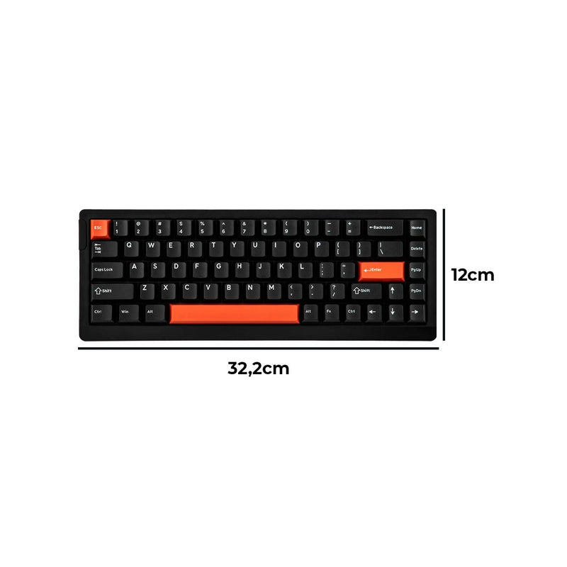 Teclado Gamer EPOMAKER HE68 Lite Magnético Hall Rgb 65% 8Khz